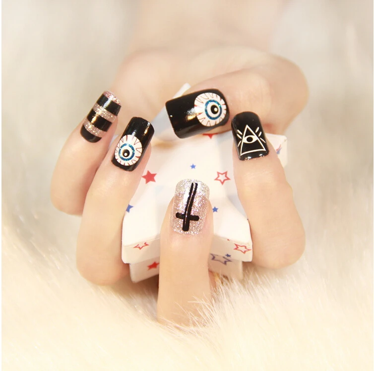 1 шт. наклейки для ногтей с водным переводом стильный черный дизайн маникюра