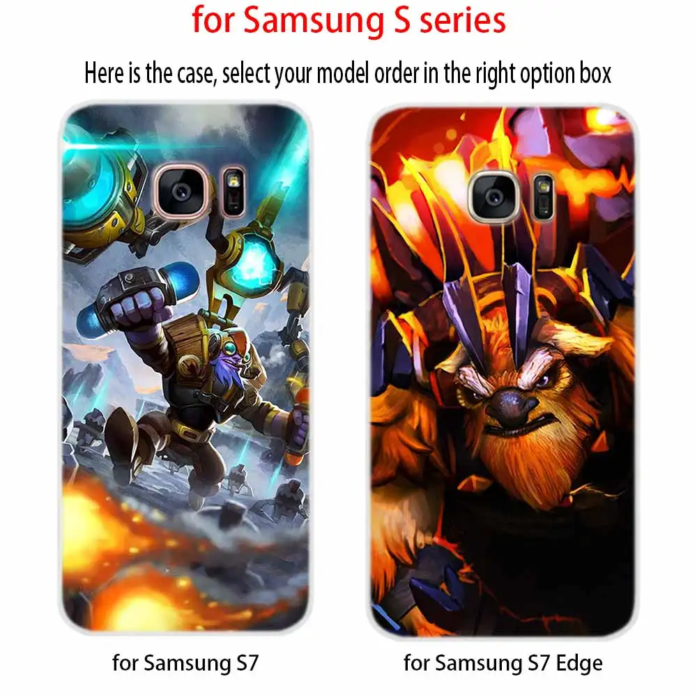 Мягкий чехол Shadow Fiend Dota 2 для Samsung Galaxy S7 Edge S8 S9 S10 S11 S20 S21 Plus Lite E Ultra | Мобильные
