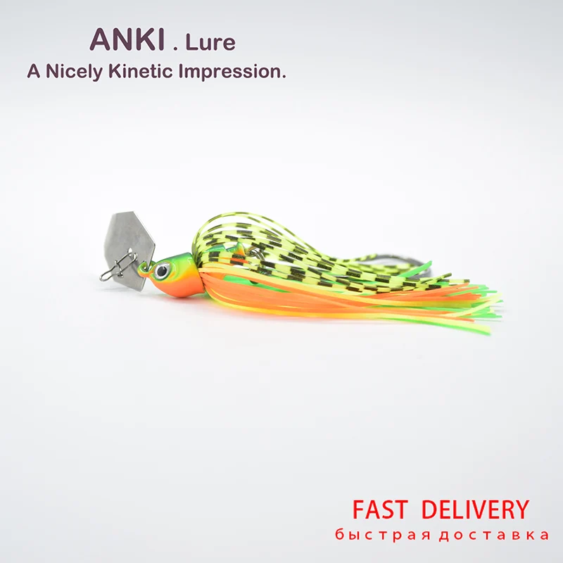 ANKI 6 шт./лот Спиннер с свинцовой головкой Buzzi приманка болтовня рыболовная 3/8 унций