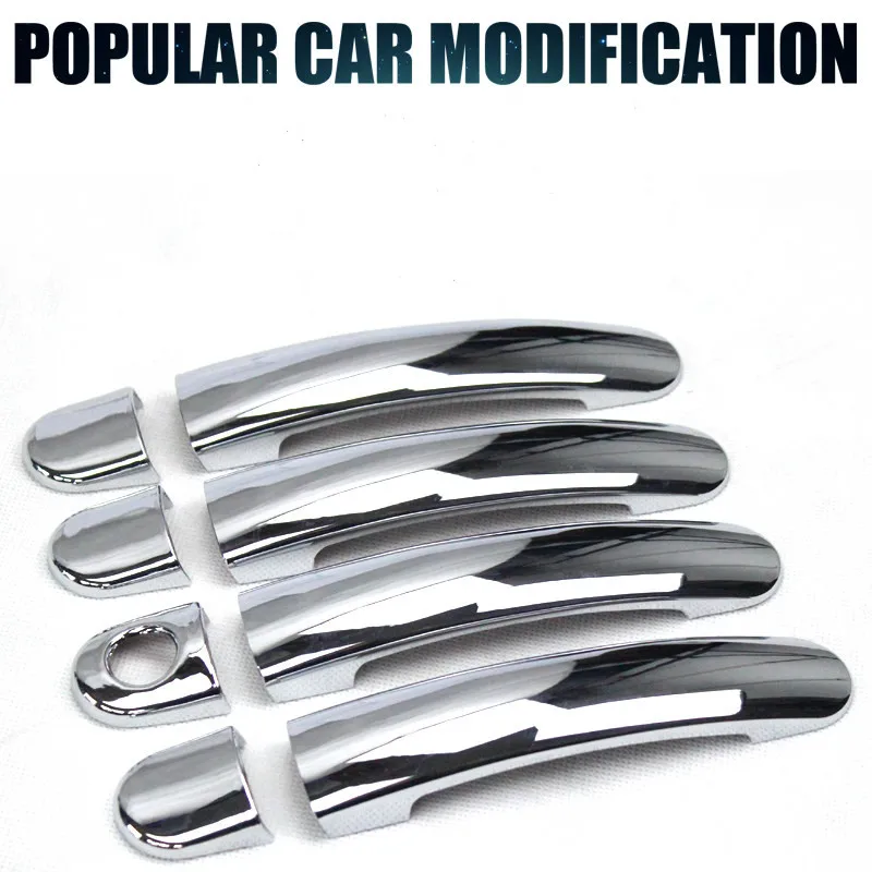 Новинка хромированная накладка на дверную ручку FUNDUOO наклейка для Skoda Fabia / Octavia 2008