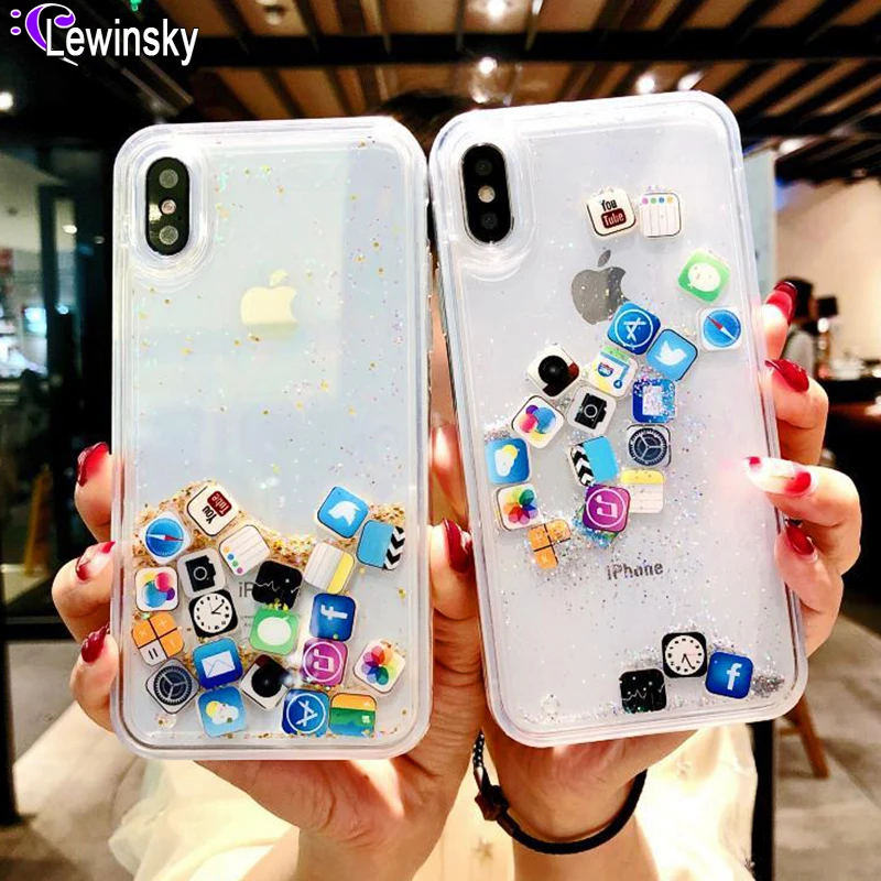 Чехол Quicksand Capinha для iPhone 11 Max Pro динамическая жидкость Жесткий 7 7Plus 8 6s Plus 5 SE X XR XS