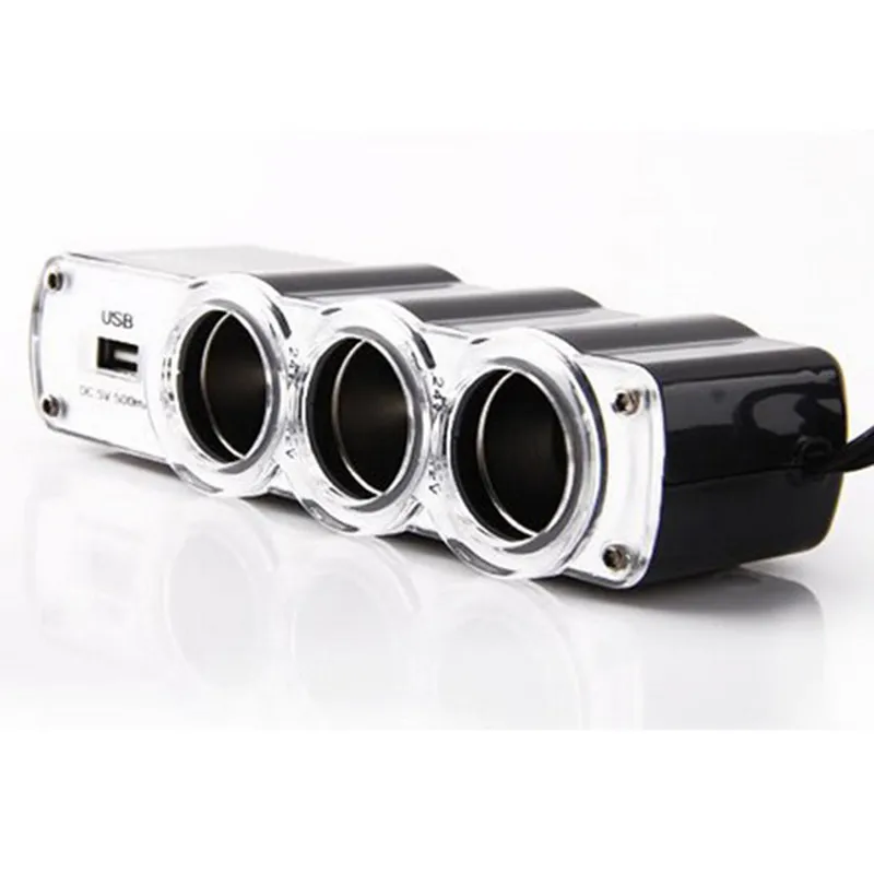 Автомобильное зарядное устройство kongyide 1 USB и 3 гнезда расширитель для