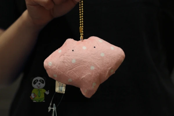 Pink Devil Fish Doll Pendant Manta Umbrella Toy Marine Life Ray Gift 12cm | Real Plush