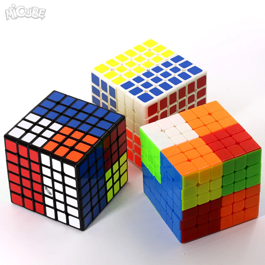 Mofangge Wuhua V1 6 слоев 6x6 куб скоростной черный без наклеек 68 мм пазл для детей