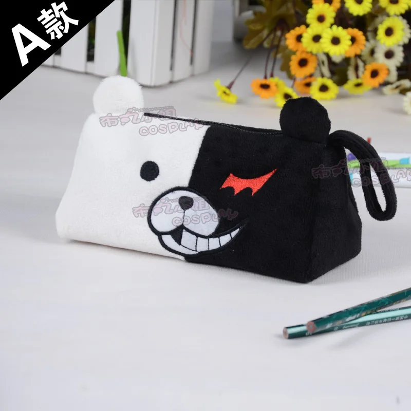 Супер Danganronpa Косплей Монокума черный белый цвет медведь записи чехол сумка для