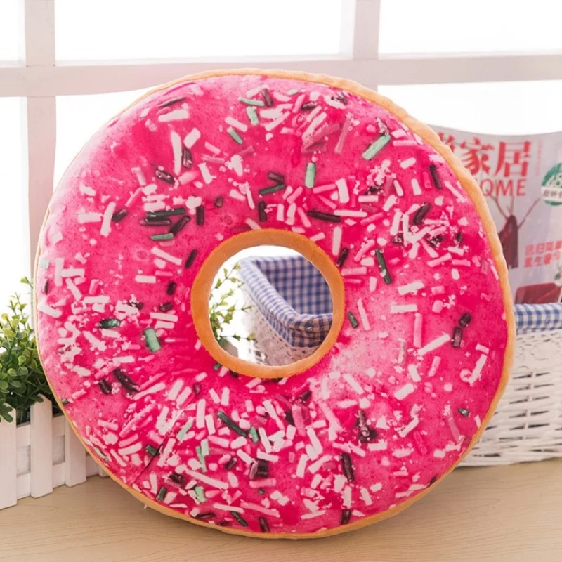 40cm multi-purpose Creative lovely donuts pillow delicious plush toys interesting cushion Birthday present Mother's day gift | Игрушки и