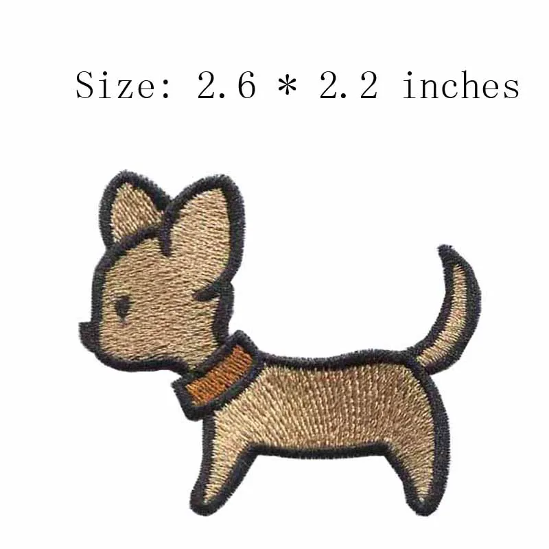 

Puppy embroidery patch 2.6" wide /kid tag /cute/cartoon patch