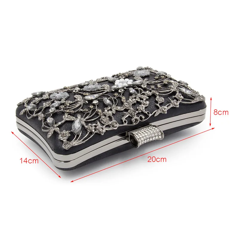 Womens Crystal Evening Clutch Bag Wedding Purse Bridal Prom Handbag Party | Багаж и сумки