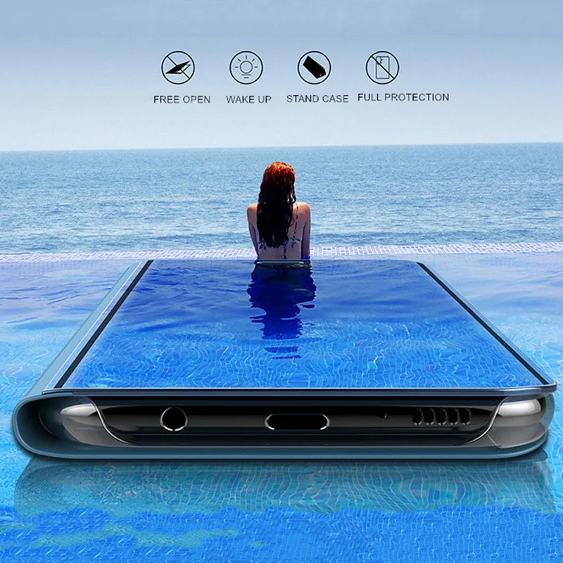 Магнитный прозрачный умный флип-чехол для Xiaomi mi Mix 2 Max 3 A1 A2 Lite 8 SE Poco F1 Red mi Note 7 6 5 Pro 4 4X 5A Prime