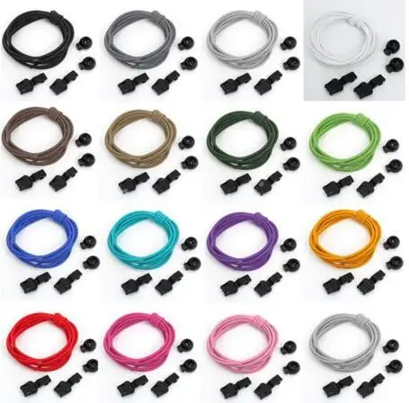 Лидер продаж разноцветные эластичные резиновые шнурки для бега диаметром 3 мм