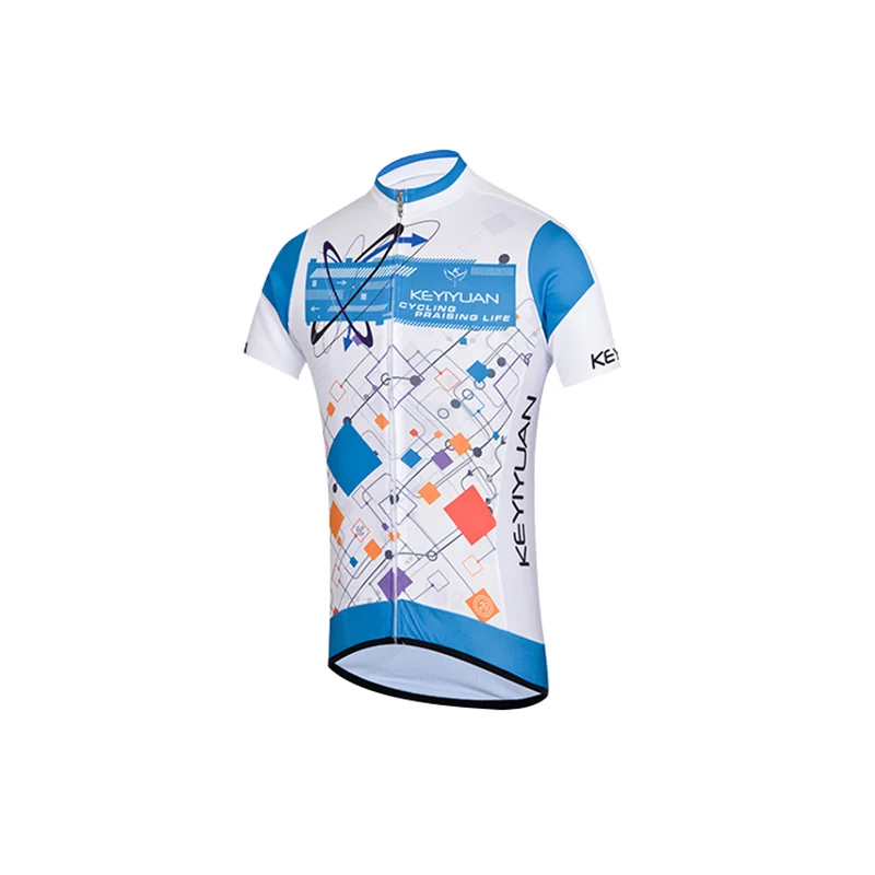 

KEYIYUAN Short Sleeve Top Male Sportswear Summer Breathable Cycling Jersey