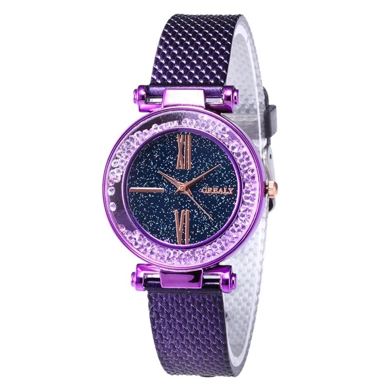 Модные роскошные женские модные часы для отдыха с пластиковым ремешком