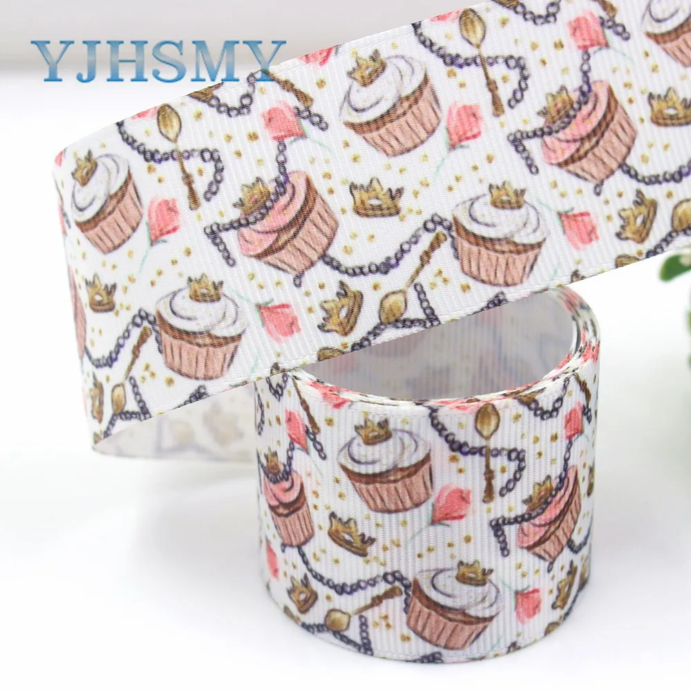 YJHSMY I-181117-249 10 ярдов 38 мм мультфильм ленты термопечать grosgrain украшение праздника