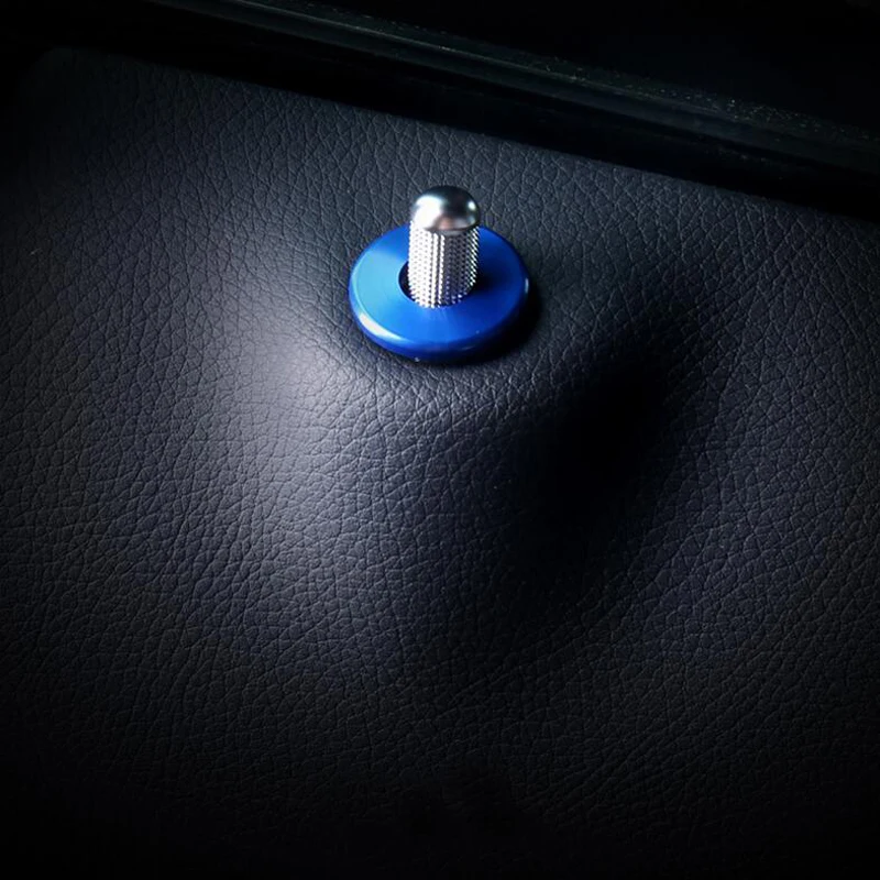 

For Mercedes Benz GLC /For C Class 2015-2018 4PCS Aluminum Alloy Car Interior Door Lock Pin Pins knob Frame Cover Trim Moldings