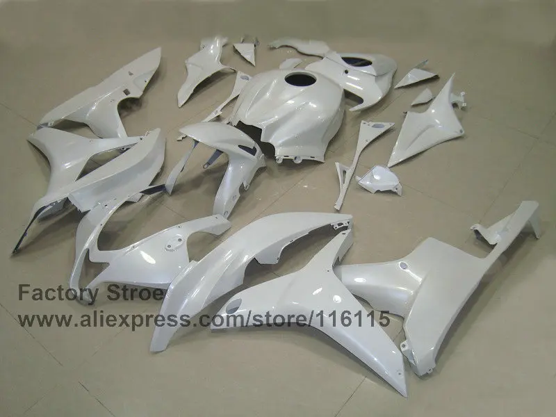 Полностью белая обтекатель для мотоцикла литьевая HONDA CBR 600 RR 2007 2008 cbr600rr 07 08 ABS