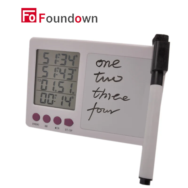 

Digital Timer Large LCD 4 Channel Digital Timer,Kitchen Timer,Count Down Up Timer Tablets Digital Smart Cooking Tools FO-KT002