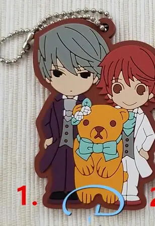 1 Sekai-ichi Hatsukoi junjou_романтика Onodera Ritsu Masamune полимерный Брелок с подвеской Llavero Rotten Bl Fujoshi - Цвет: 1