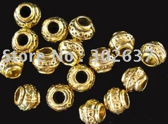 Бесплатная доставка 180 шт Золото под старину plt Ringed jar spacer beads A586G|spacer beads|beads free