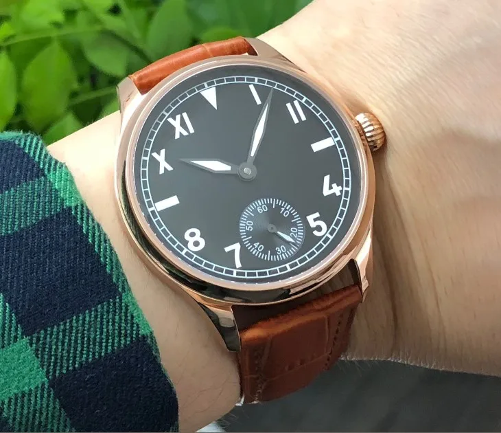 

Мужские часы с сапфировым стеклом или минеральным стеклом, 44 мм