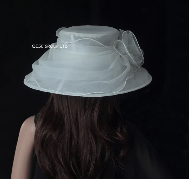 Шляпа из органзы с перьями для свадьбы гонок вечеринки церкви|hat panama|hat cutehat feather |