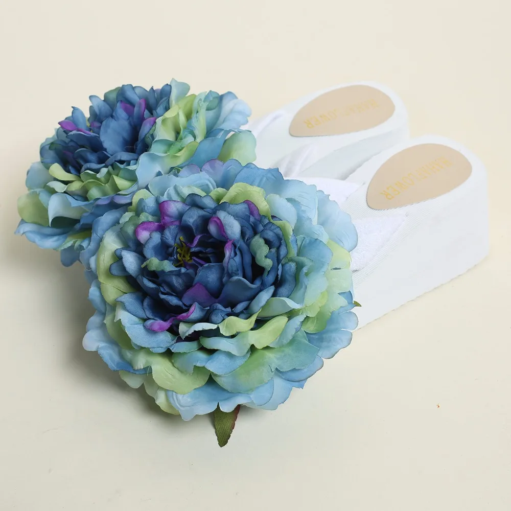 Женские Вьетнамки с большим цветком пляжные вьетнамки бесплатная доставка