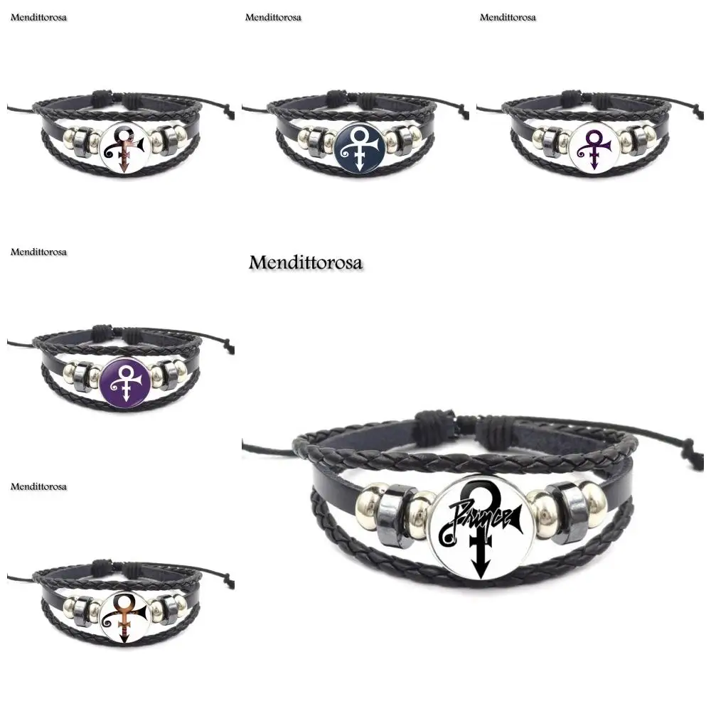 Mendittorosa Best Love Женский черный кожаный браслет ювелирные изделия ручной работы