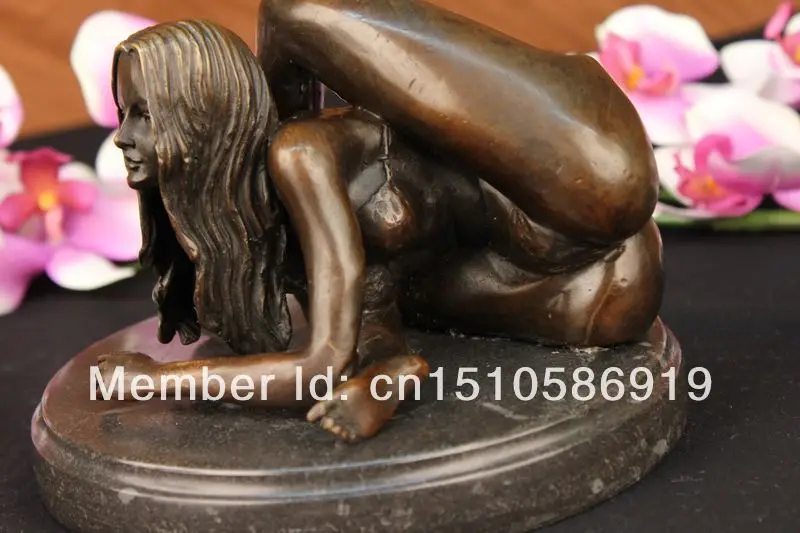 Limited Numbered Edition Original Nude Girl Bronze Marble Sculpture Statue Decor | Дом и сад