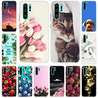 Чехол для Huawei P30 Pro, чехол для Huawei P30Pro, силиконовая задняя крышка, мягкий чехол для телефона из ТПУ для Huawei P30 Pro, телефонные чехлы с милым котом