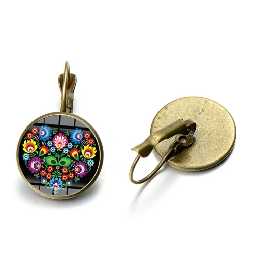 Style 8 SONGDA Boho польский народный Узор Серьги Геометрические арт Стекло Gem Длинные Висячие серьги для Для женщин Мода ювелирные изделия оптом Brincos - Окраска металла: Style 8