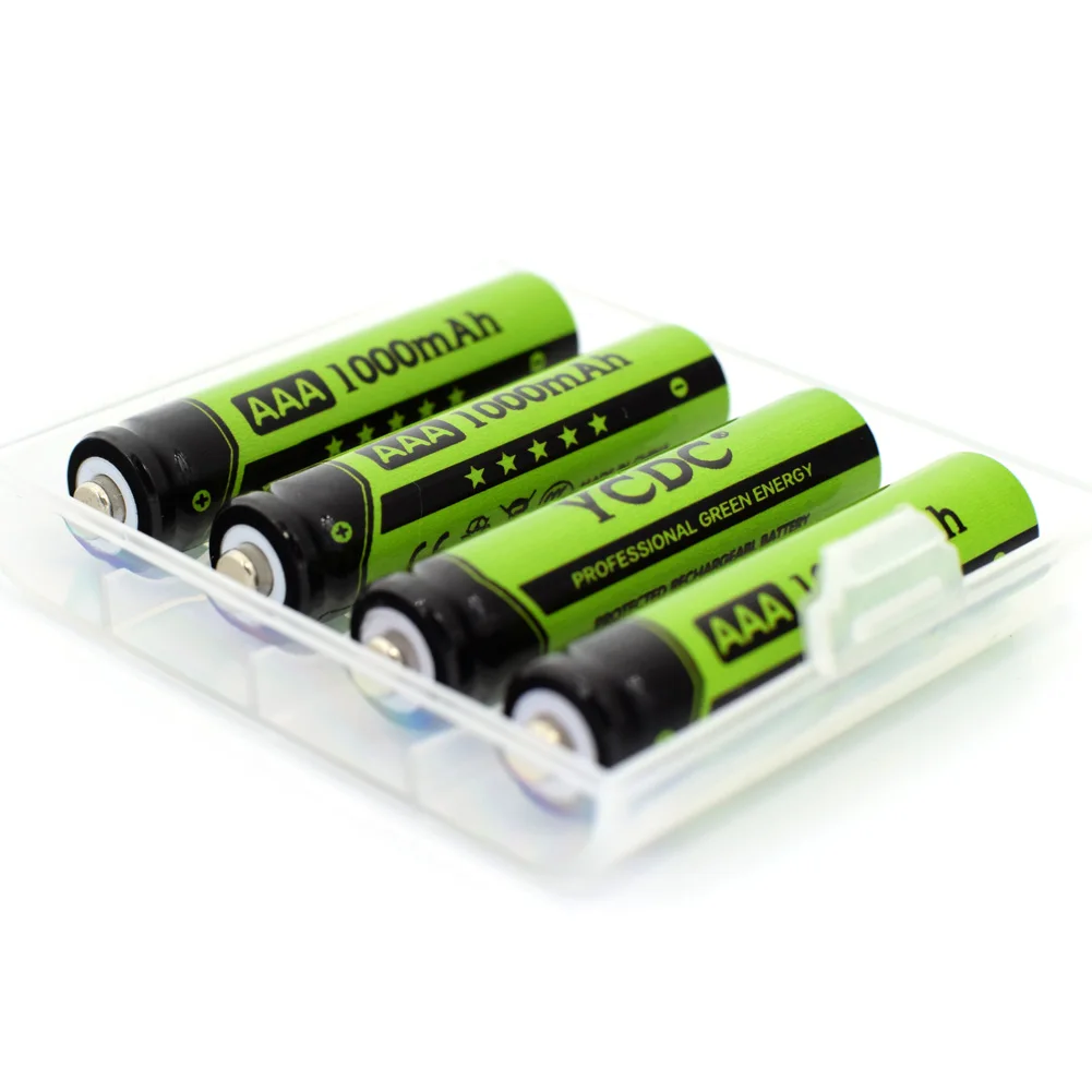 11,11 окончательная цена! 4 шт YCDC AAA LR3 HR3 1000mAh ni-mh аккумуляторная батарея многоцелевой мощности