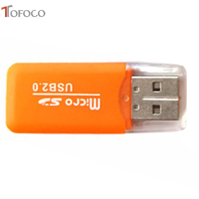 orange TOFOCO для Micro SD TF T-Flash все в 1 USB 2,0 многофункциональный считыватель карт памяти - Цвет: orange