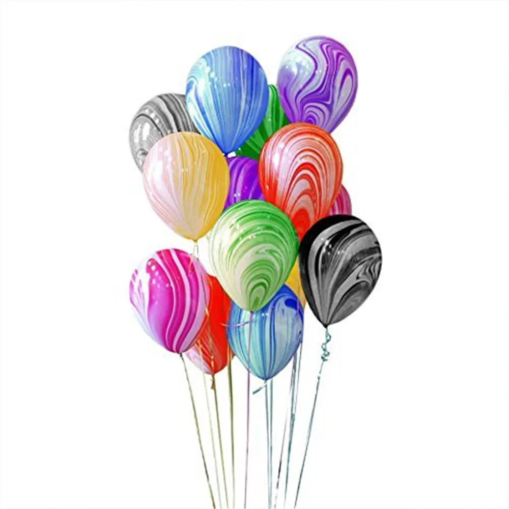 multiple colour 10 шт 3,5 г 12 дюймов радужные латексные шарики с принтом надувные воздушные шары для свадебного украшения с днем рождения - Цвет: multiple colour