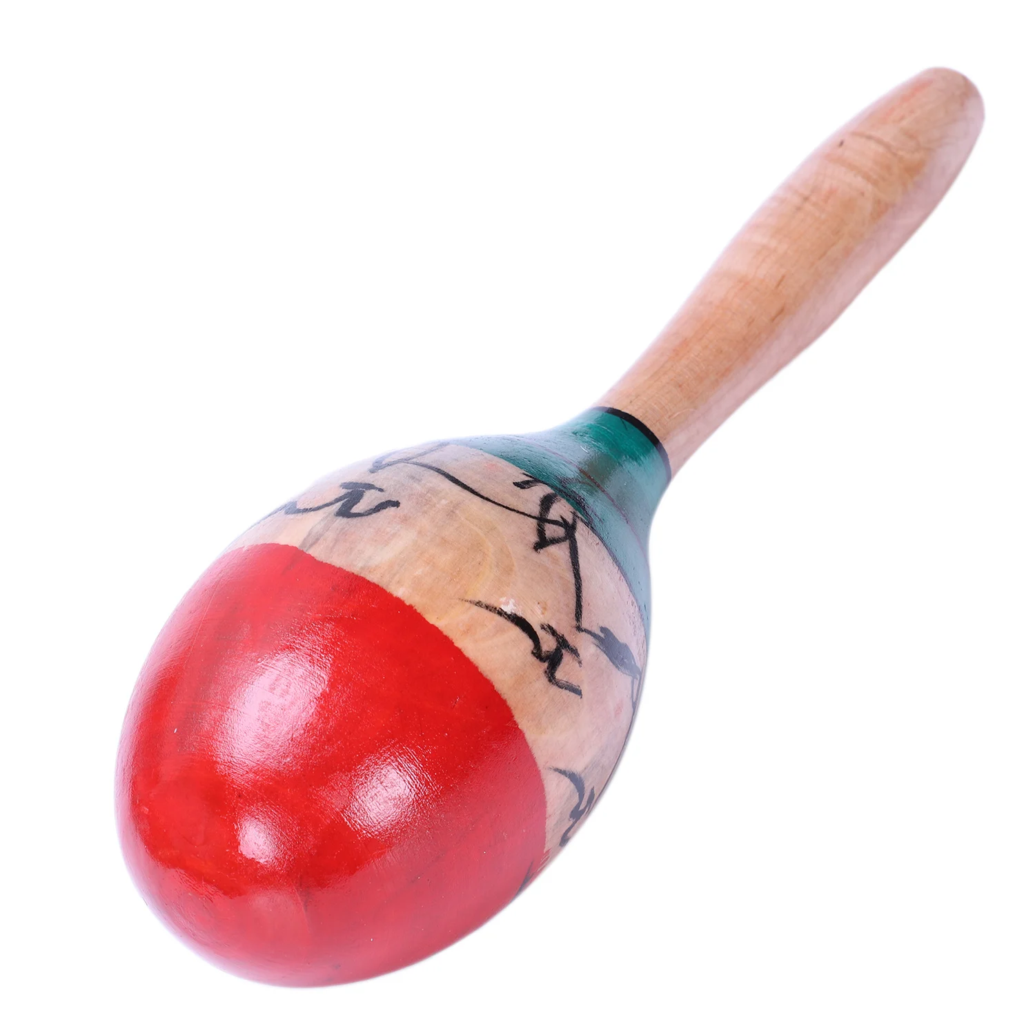 1 пара деревянных maracas прочный большой 25 см музыкальный образовательный инструмент игрушка для детей Дети maraca ребенка шейкер игрушка