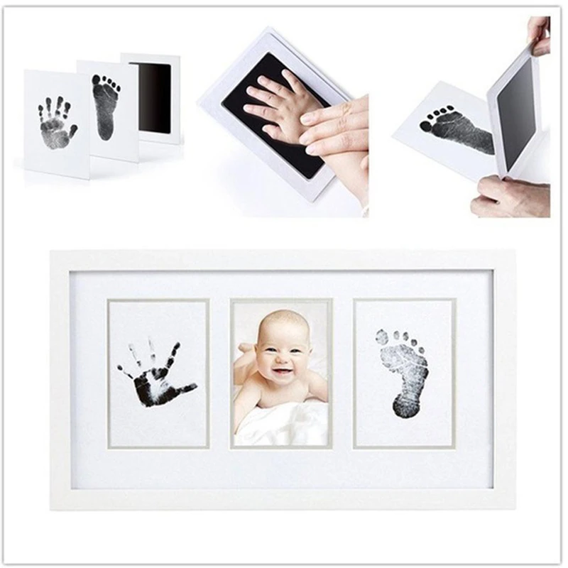 Отпечаток руки ребенка след нетоксичный новорожденный отпечаток Inkpad водяной