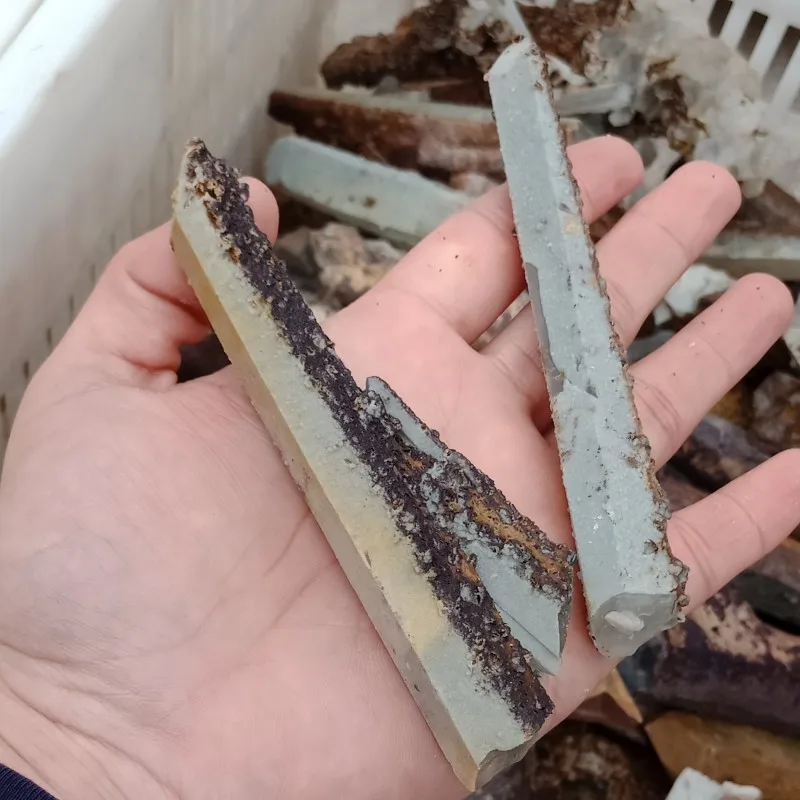 DHXYZB 2 шт. 10-12 см большой натуральный кристалл палочки необработанные камни