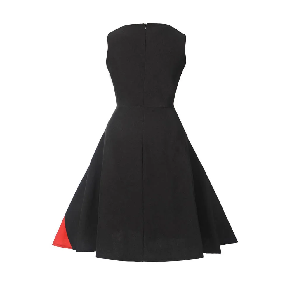 Ретро винтажное платье женское летнее Цветочная вышивка бодикон без рукавов