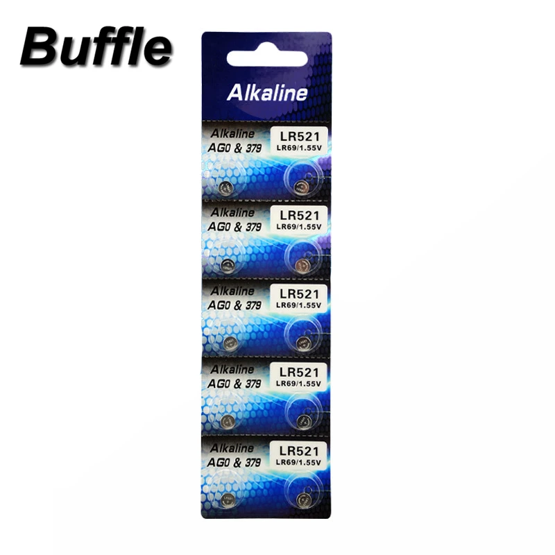 

10x Buffle AG0 Lithium 1.5V Button Cell Battery Single Use LR512 LR63 SR521SW 379 D379 618 Watch Toys Remote Camera