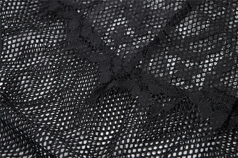 Mesh Lace Lady Club Bodysuit Femme Body Bodycon Black White Women Sexy Rompers Skinny Spaghetti Strap Bodysuits Tops M0106