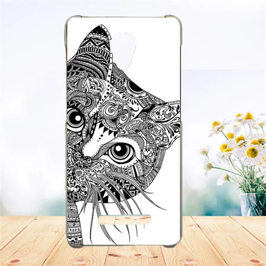 For Philips S327 Case Cover Silicon Wolf Tiger Owl Rose Eiffel Towers Pattern Painted Soft Tpu 5.5&quot Cases | Мобильные телефоны