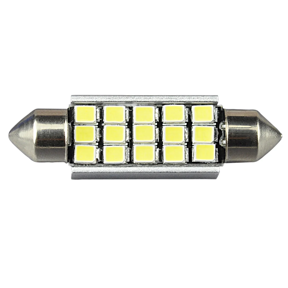 Светодиодные лампы JIACHI 10 x для салона автомобиля 12 В C5W 41 мм 6451 15SMD 2835 светодиодные