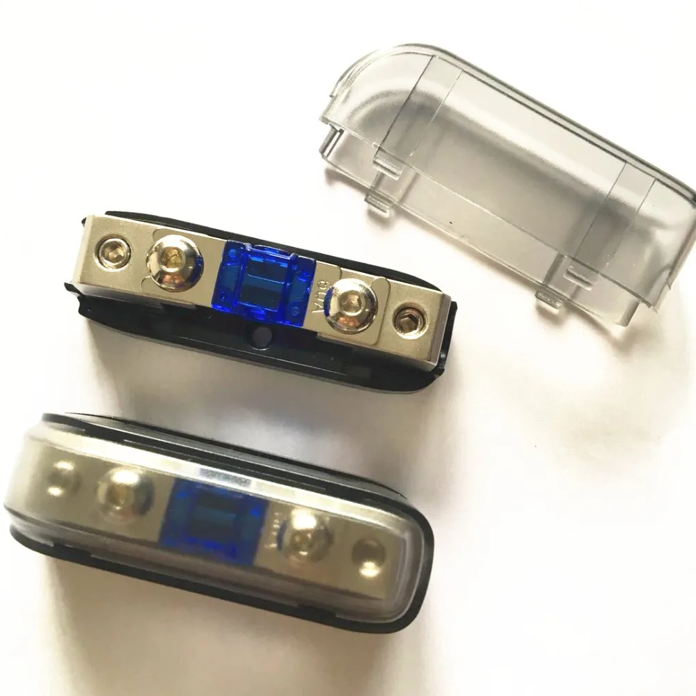 10 шт./лот 12 В 24 в 32 кабель 4AWG 8AWG In Out Auto AFS держатель предохранителя Mini ANL блок