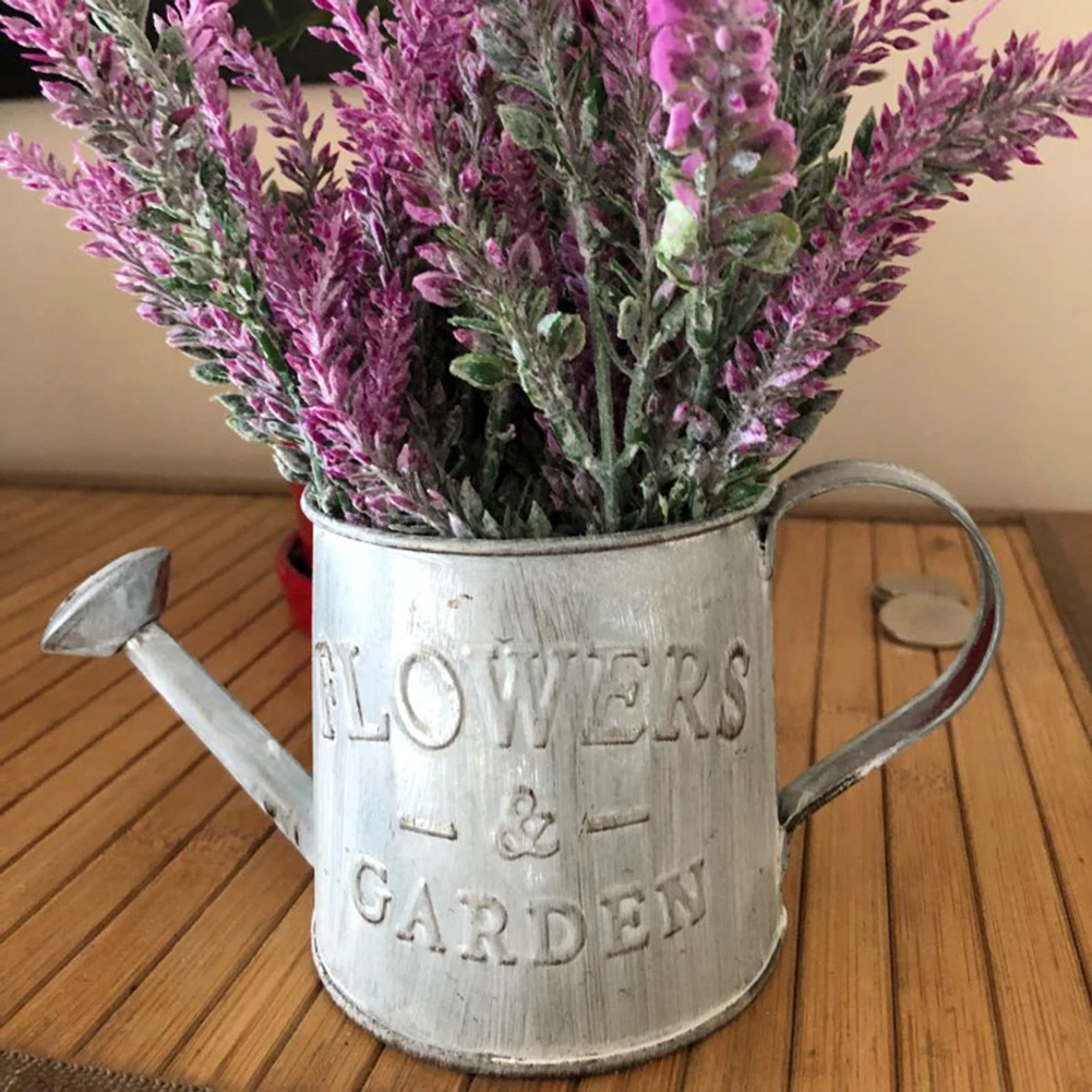 NOCM винтажное железное ведро цветочный горшок подвесная корзина для растений в