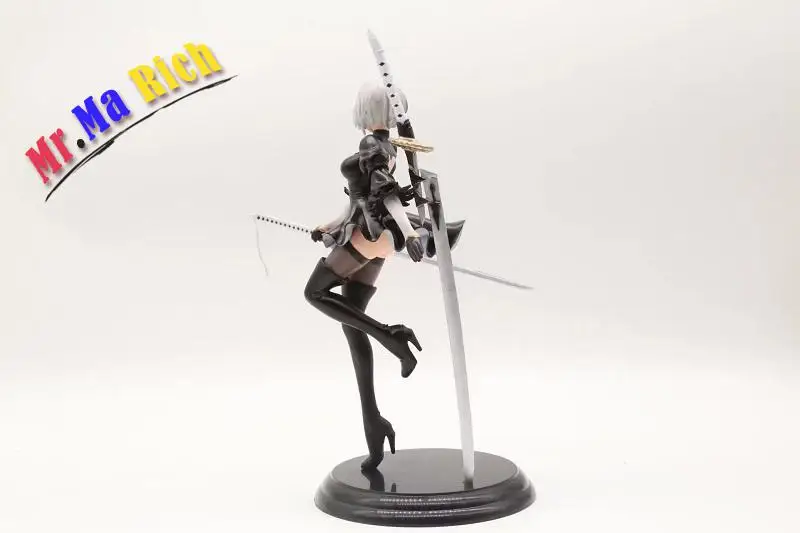 Новая японская аниме фигурка игры Nier: automata 2b Yorha NO.2 тип B черное платье меч Ver ПВХ 25