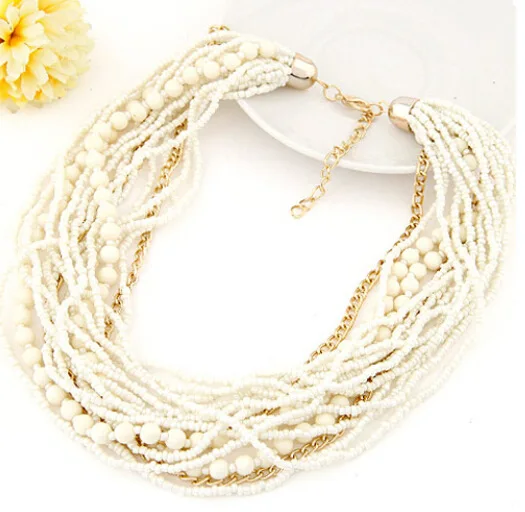 Fashion hot New Arrival Bohemian style Multilayer beaded choker necklace Statement jewelry for women 2016 | Украшения и
