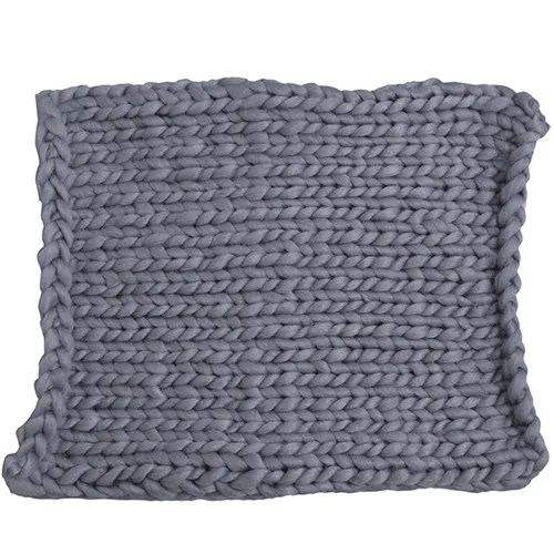 grey baby Crochet Basket Braid Photo Background High Quality Newborn photography props Blanket Swaddling stretch yarn hat Photo Props - Цвет: grey