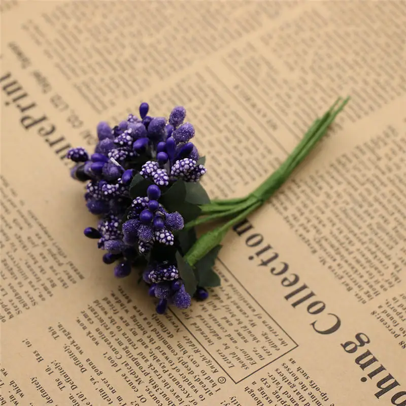 12 шт./Партия искусственный цветок проволока стебель/свадьба DIY ВЕНОК Свадебный