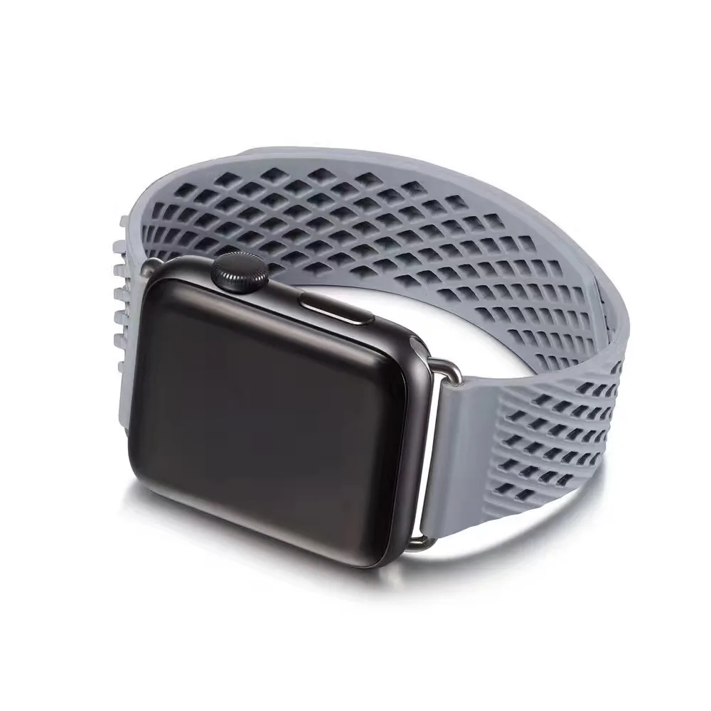 OEM резиновый ремешок для apple watch series 1 2 3 4 ремешок для iWatch 38 мм 42 мм 40 мм 44 мм sport bandseries 5