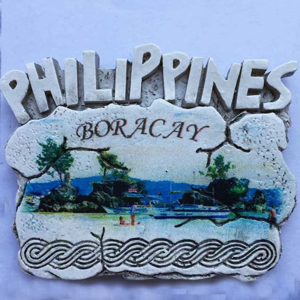 Магнитная наклейка на холодильник Lychee Филиппины Boracay известный ландшафт магнит