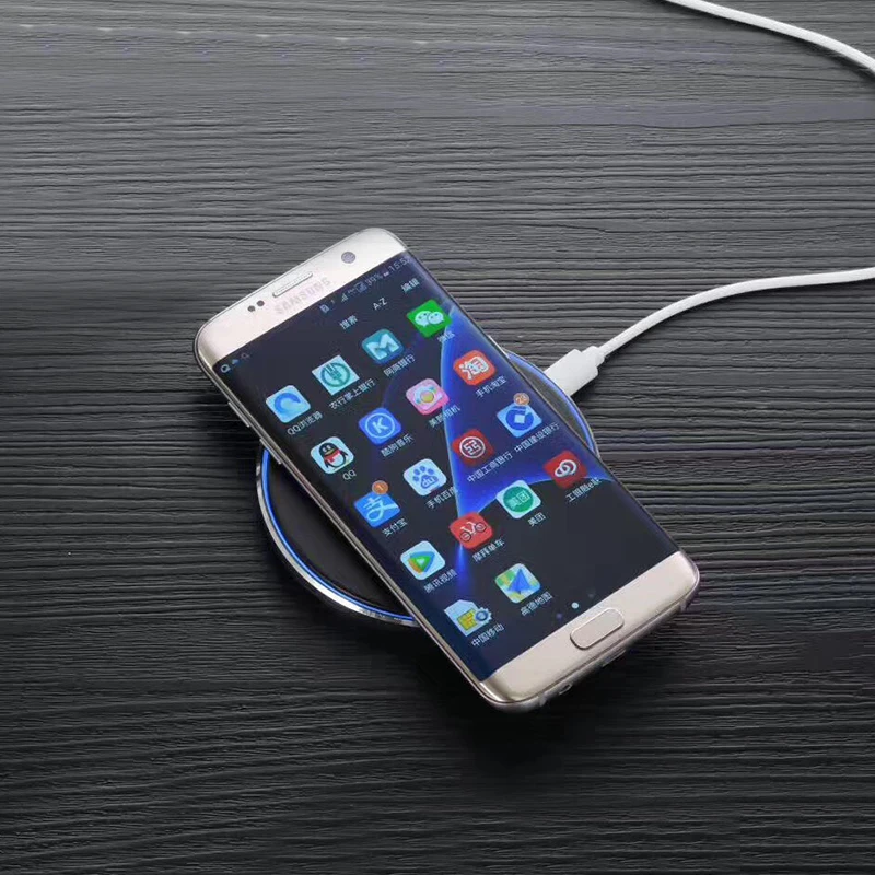 EYON Qi быстро Беспроводное зарядное устройство Подставка для SAMSUNG Galaxy Note 8 S9 S8 плюс S7
