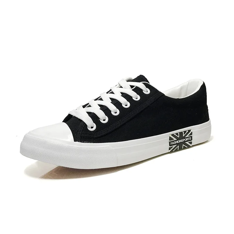Парусиновая Мужская обувь Низкая Повседневная Эластичная Классическая Тканевая